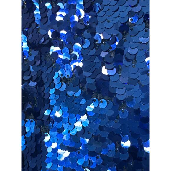 Alice + Olivia Jae Ultramarine Blue Sequin Bell Sleeve Gown Size 6 NWT - Picture 13 of 16